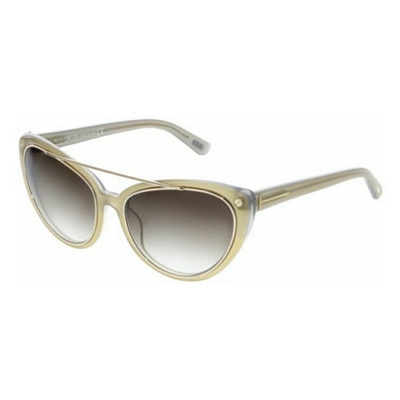 Tom Ford Accessories - Tom Ford Edita Sunglasses TF384 58mm cat eye gray gradient yellow grey